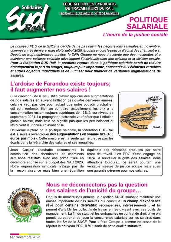 2025 - 12 - 01 - Tract thématique 2 - Salaires