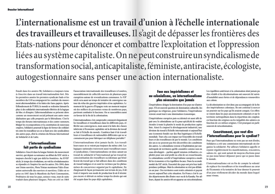 sossier internationalisme